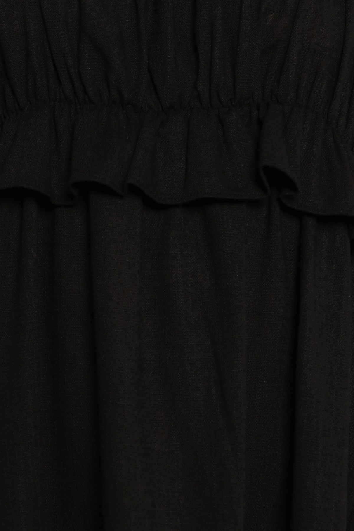 Ross Frill Strap Maxi Dress - Black