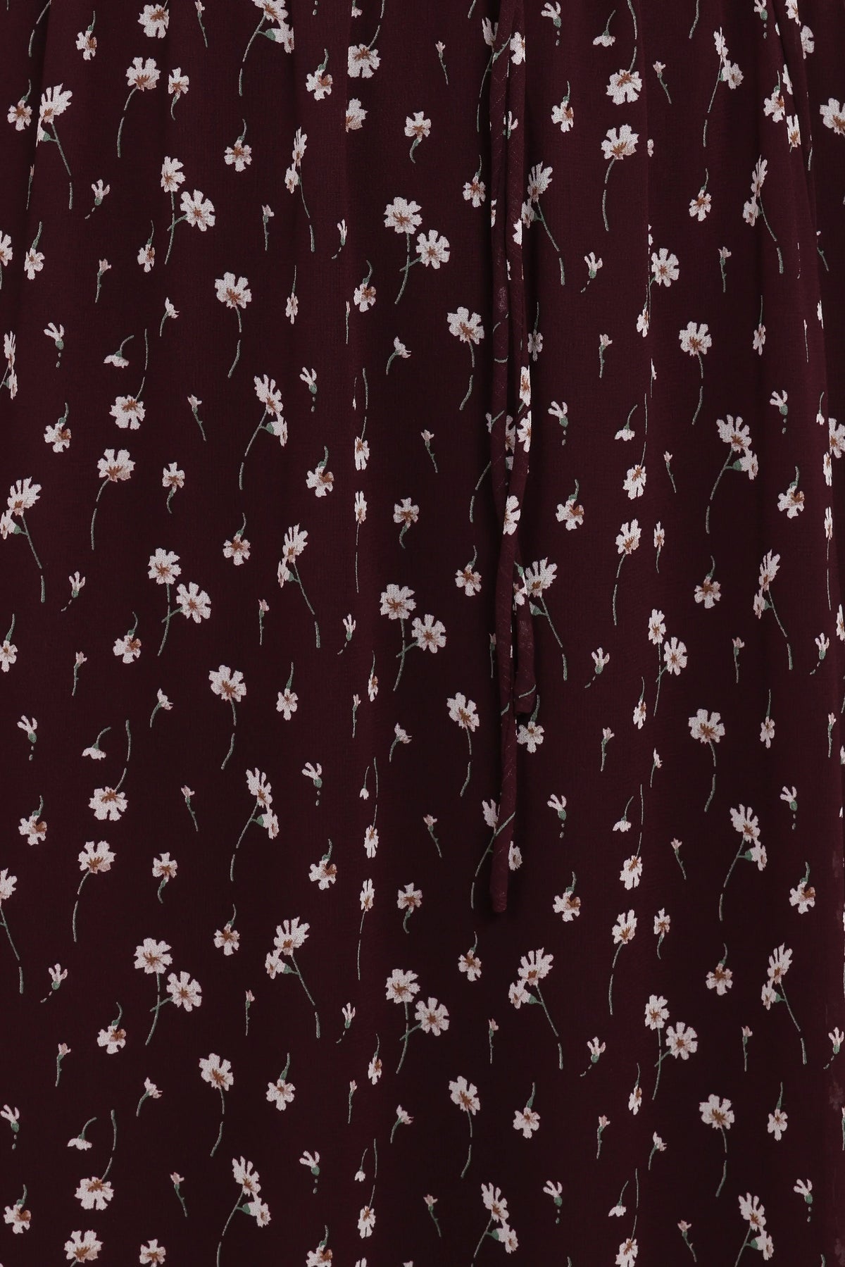 Keziah Long Sleeve Maxi Dress - Burgundy Floral