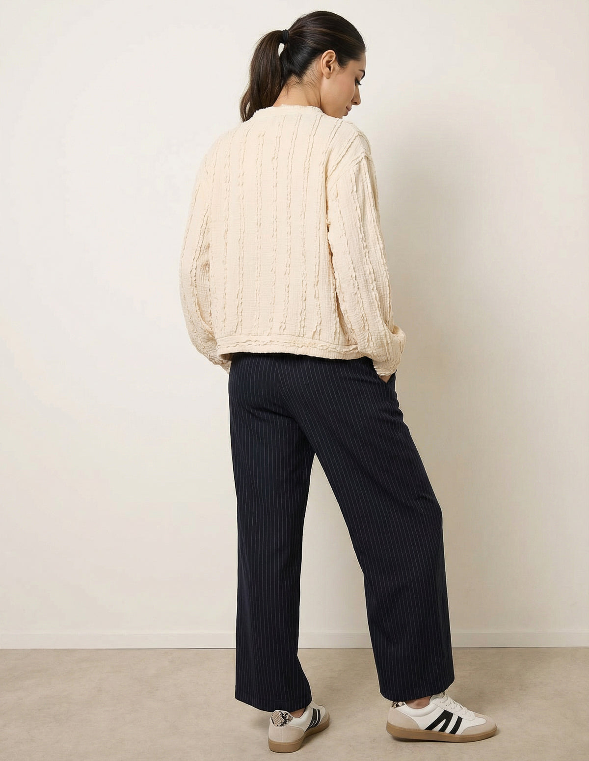 Ruffle Detailed Sleeve Top