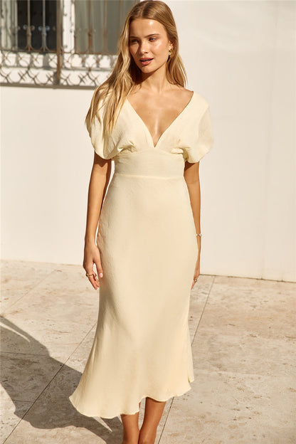 Growing Garden Maxi Dress Yellow