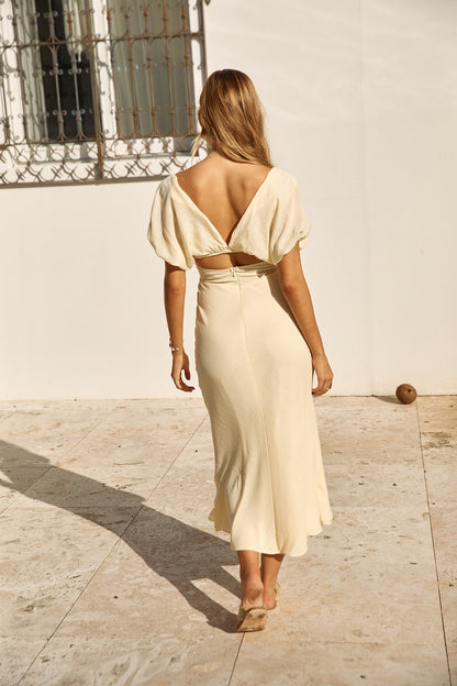 Growing Garden Maxi Dress Yellow