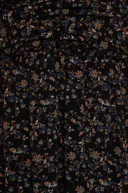 Keziah Long Sleeve Maxi Dress - Navy Ditsy Floral