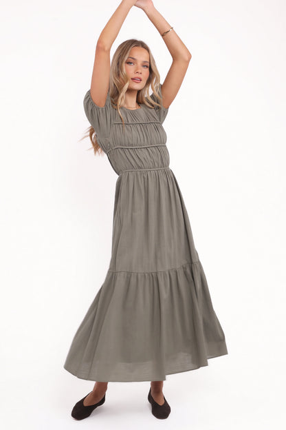 Deloria Maxi Dress - Olive