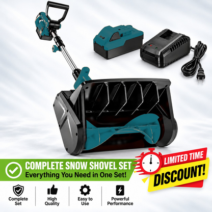 ❄️ Winter Sale – 24V Cordless Electric Snow Shovel with Battery & Charger | 20FT Snow Throwing