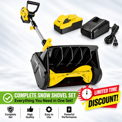 ❄️ Winter Sale – 24V Cordless Electric Snow Shovel with Battery & Charger | 20FT Snow Throwing