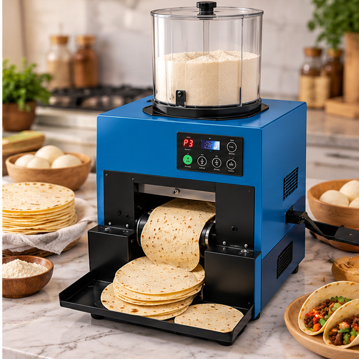 🔥 Anniversary Sale – Automatic Flatbread Maker, Fresh Homemade Tortillas, Roti & Wraps Made Easy