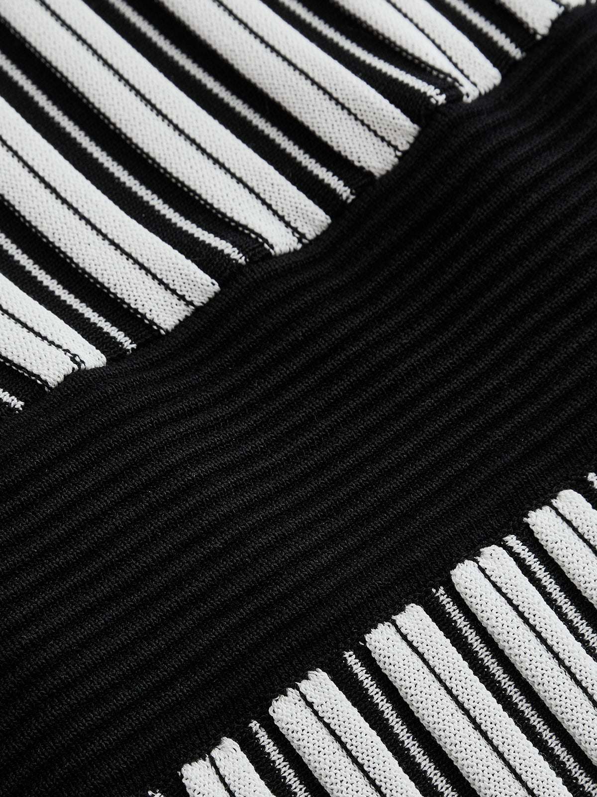 Striped Sleeveless Knit Midi Dress