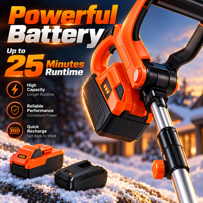 ❄️ Winter Sale – 24V Cordless Electric Snow Shovel with Battery & Charger | 20FT Snow Throwing