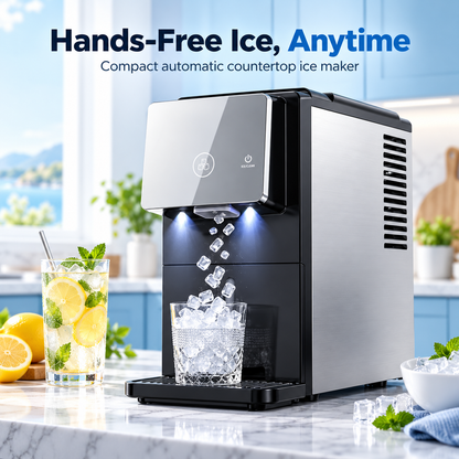 🎉 Anniversary Sale – Countertop Nugget Ice Maker, Soft Chewable Ice Machine for Home, Kitchen & Parties