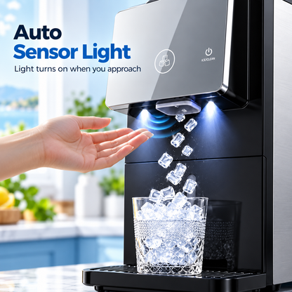 🎉 Anniversary Sale – Countertop Nugget Ice Maker, Soft Chewable Ice Machine for Home, Kitchen & Parties