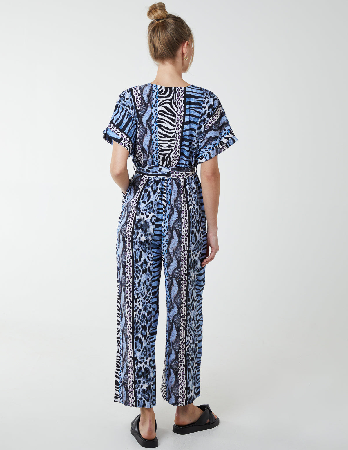 Multi Stripe Animal Jumpsuit