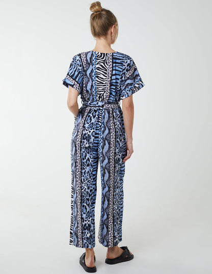 Multi Stripe Animal Jumpsuit