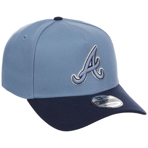 Atlanta Braves MLB Faded Blue x Navy FASHION CORE New Era 9FORTY A-Frame