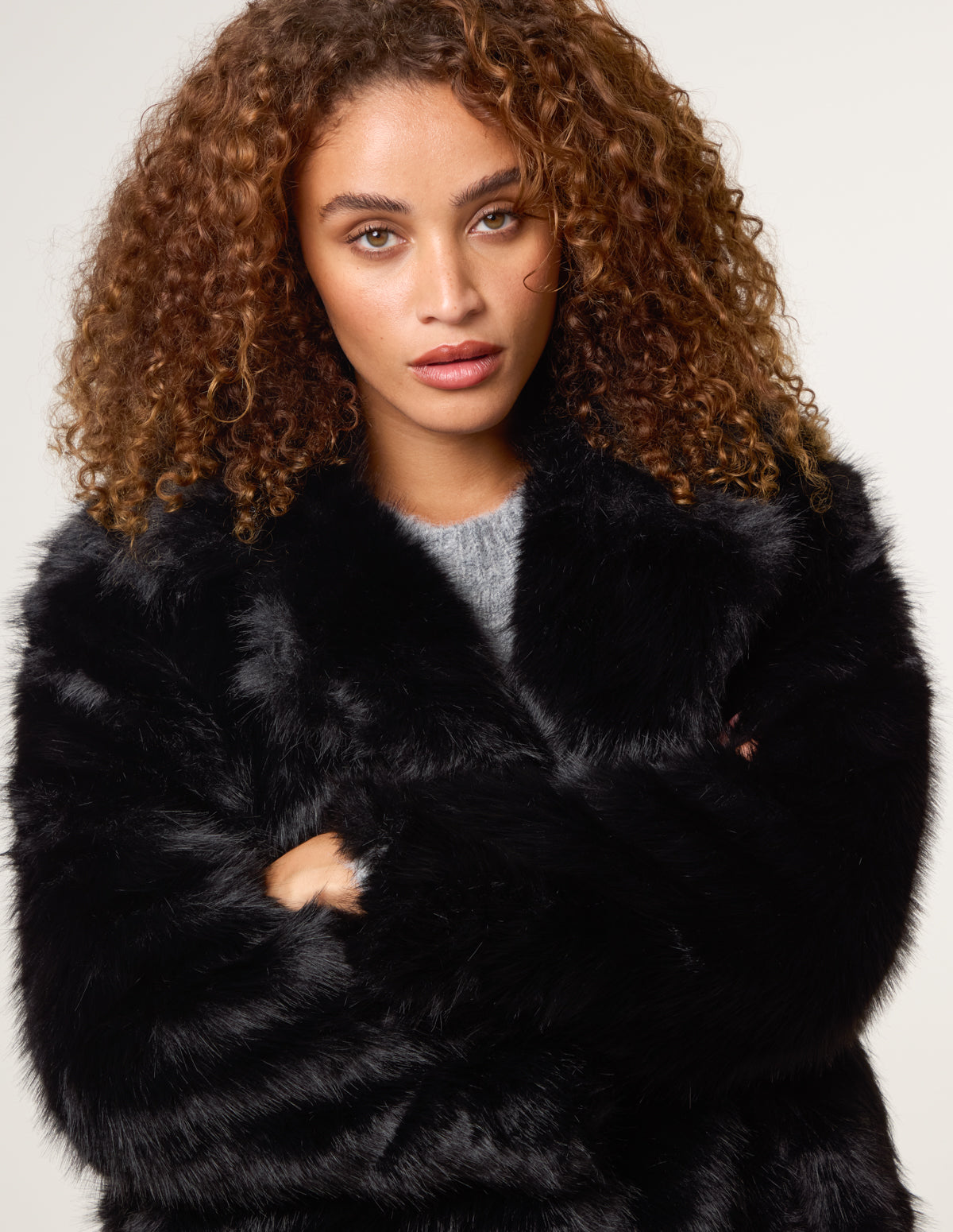 Faux Fur Long Coat