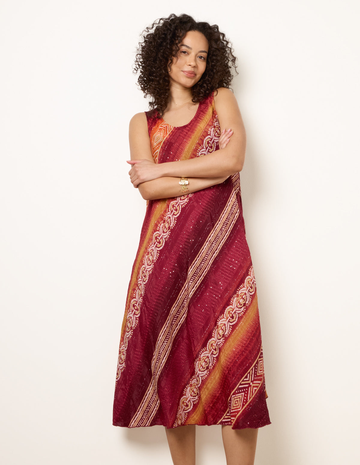 Sequin Jacquard Dress