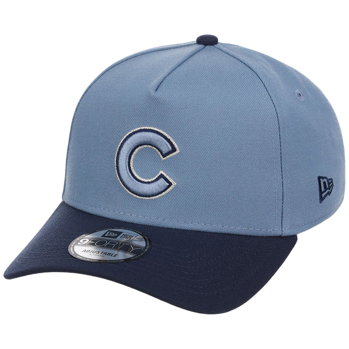 Chicago Cubs MLB Faded Blue x Navy FASHION CORE New Era 9FORTY A-Frame