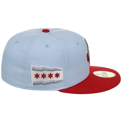 Chicago Cubs Northside Chicago Crown the City New Era 59FIFTY (Sky Blue/Red)