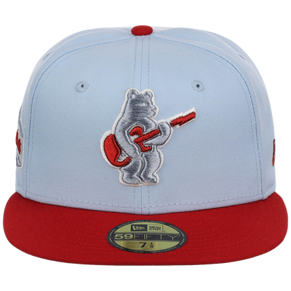 Chicago Cubs Northside Chicago Crown the City New Era 59FIFTY (Sky Blue/Red)