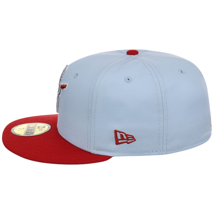 Chicago Cubs Northside Chicago Crown the City New Era 59FIFTY (Sky Blue/Red)