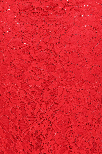 Ruben Lace Maxi Dress - Red