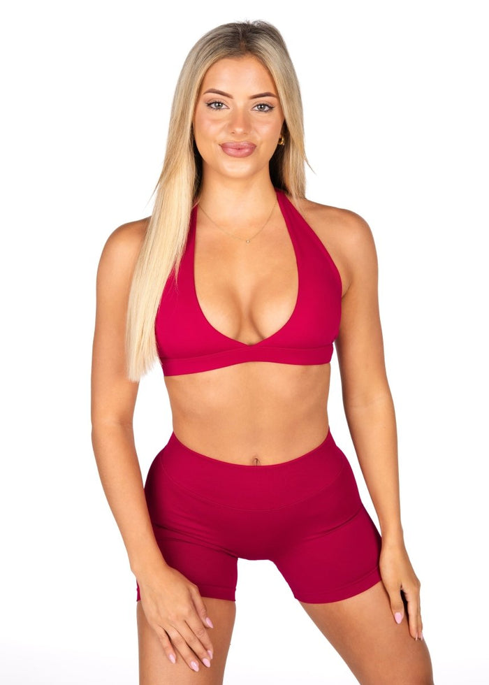 Dynamic Contour Crop - Scarlett Ruby - Red - Kikiva Collection