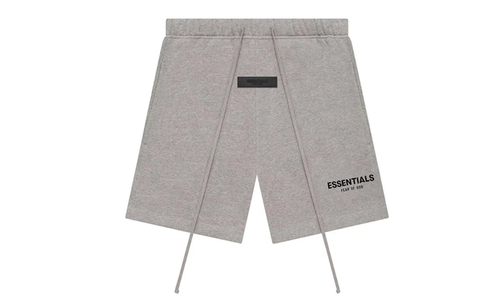 Essentials Shorts SS22 Flocked - Dark Oatmeal