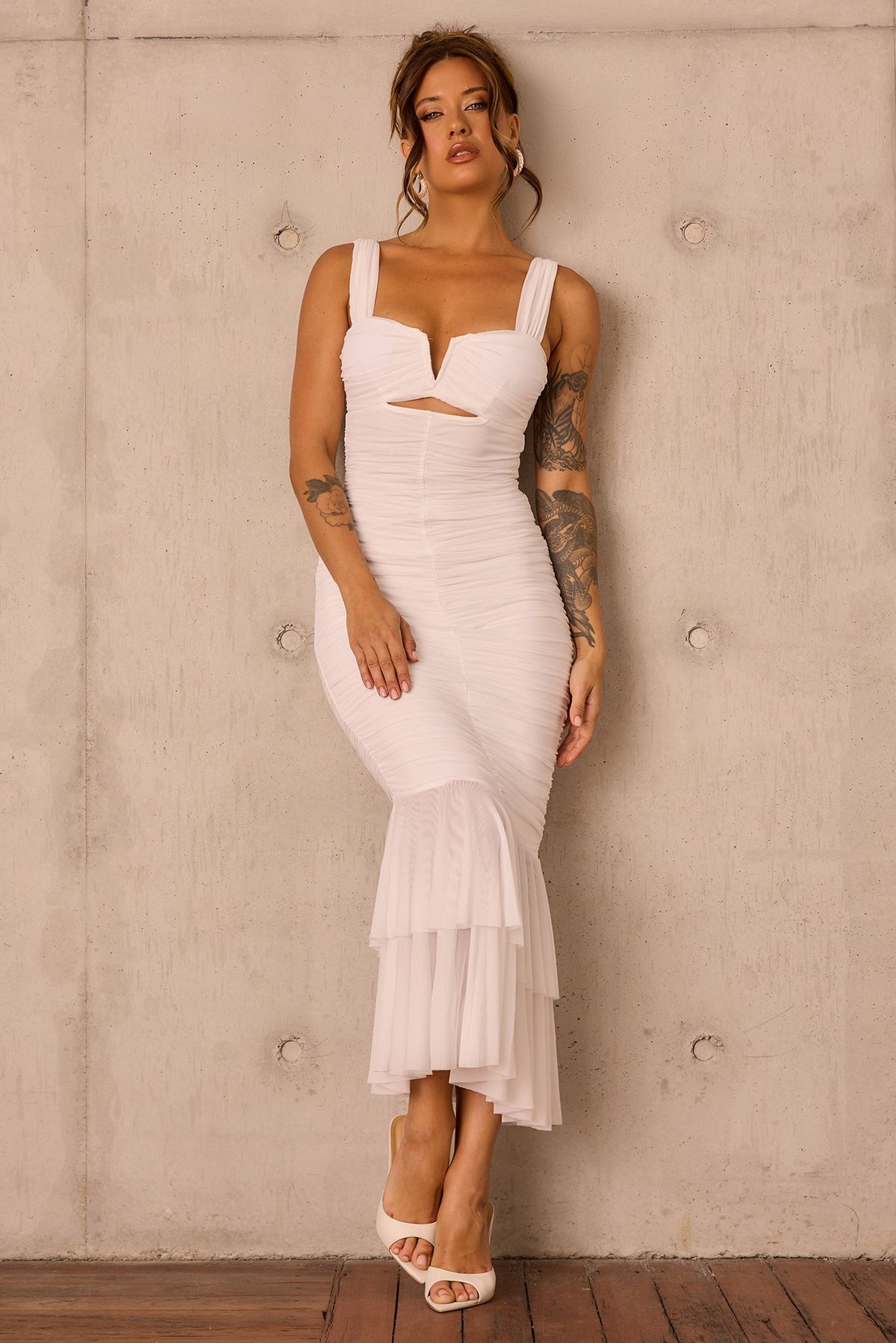 Eternal Muse Maxi Dress - White