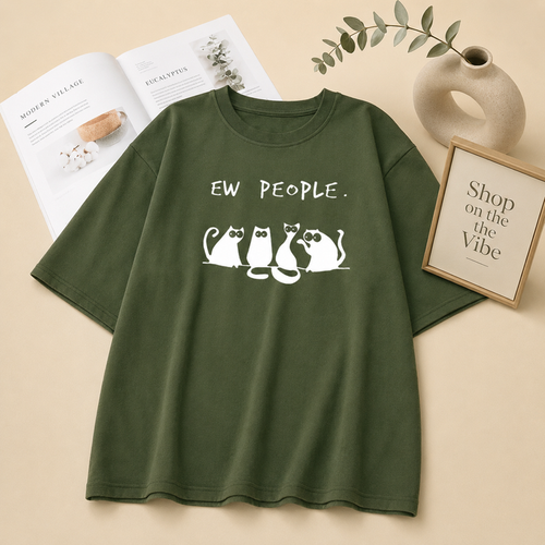 EW PEOPLE OLIVE GREEN TSHIRT