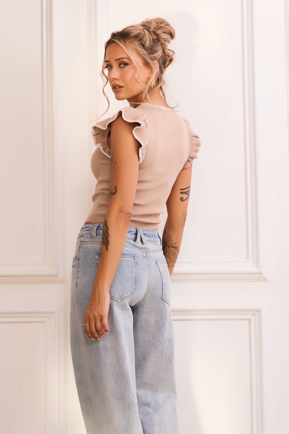 Maggy Knit Top - Camel