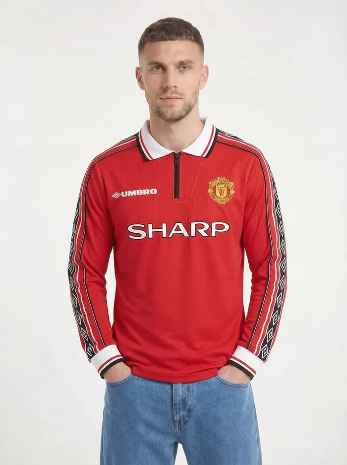 MANCHESTER UNITED FC CLASSIC LONG SLEEVE SHIRT 1998-99