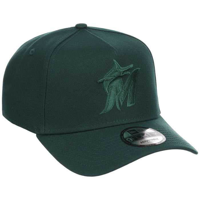 Miami Marlins MLB Dark Green FASHION CORE New Era 9FORTY A-Frame
