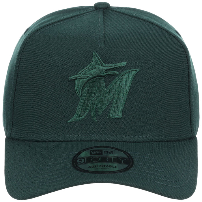 Miami Marlins MLB Dark Green FASHION CORE New Era 9FORTY A-Frame