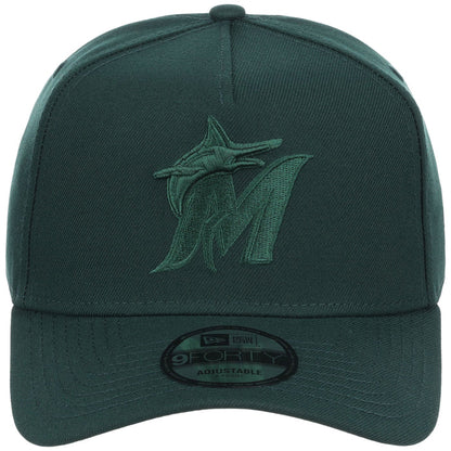 Miami Marlins MLB Dark Green FASHION CORE New Era 9FORTY A-Frame