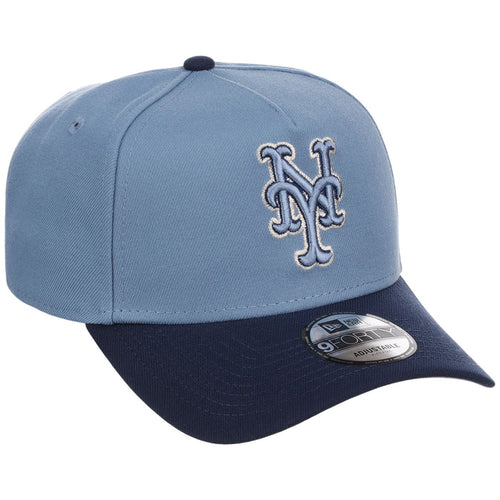 New York Mets MLB Faded Blue x Navy FASHION CORE New Era 9FORTY A-Frame