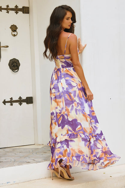 Nightcap Maxi Dress - Purple Multi
