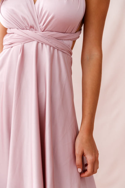 Ariana Multiway Maxi Dress Blush