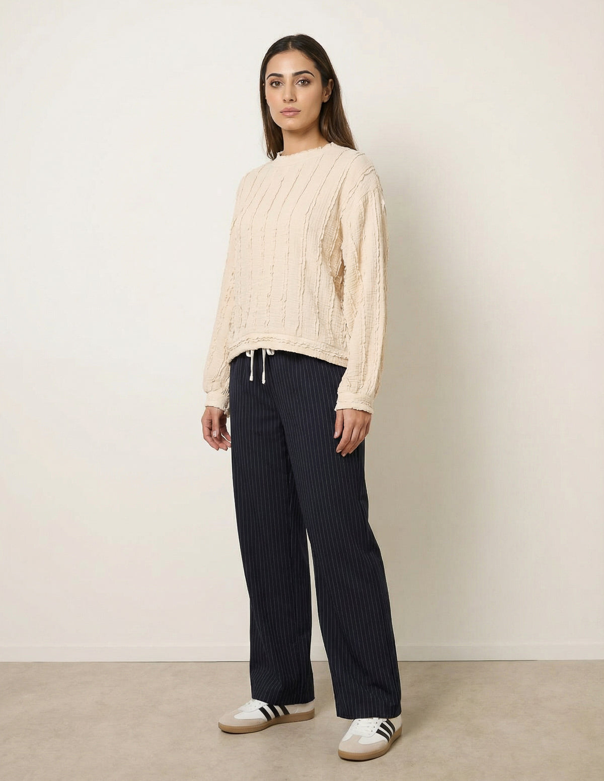 Ruffle Detailed Sleeve Top