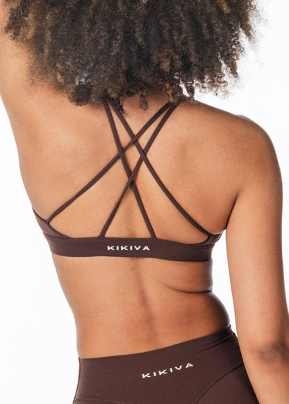 'Serenity' Crop - Dark Choc - Kikiva Collection